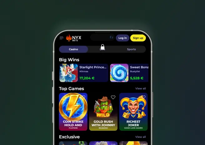 Nyx bets application